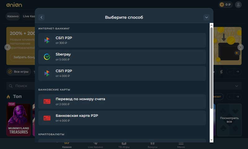 Платежные опции